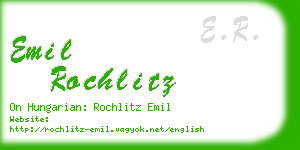 emil rochlitz business card